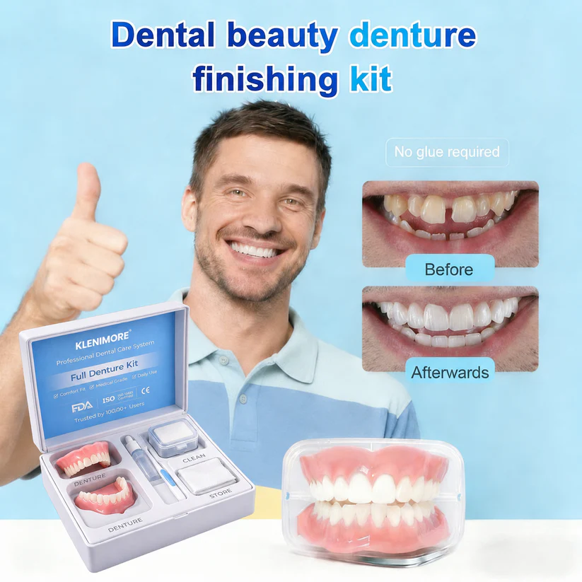⏰ Custom-Fit Dentures ENDS TODAY 70% OFF | Smile with Confidence|Buy 2, Get 1 Free