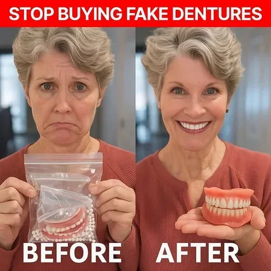 ⏰ Custom-Fit Dentures ENDS TODAY 70% OFF | Smile with Confidence|Buy 2, Get 1 Free