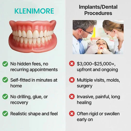 ⏰ Custom-Fit Dentures ENDS TODAY 70% OFF | Smile with Confidence|Buy 2, Get 1 Free
