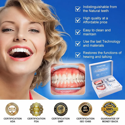 ⏰ Custom-Fit Dentures ENDS TODAY 70% OFF | Smile with Confidence|Buy 2, Get 1 Free
