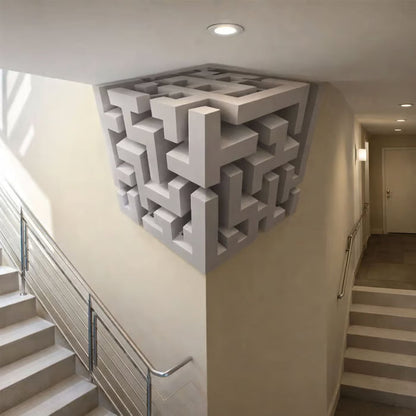 Modern Geometric Corner - Wall Art That Reshapes Reality 🧠✨